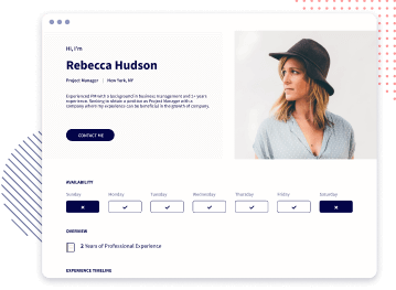 Social profile desktop